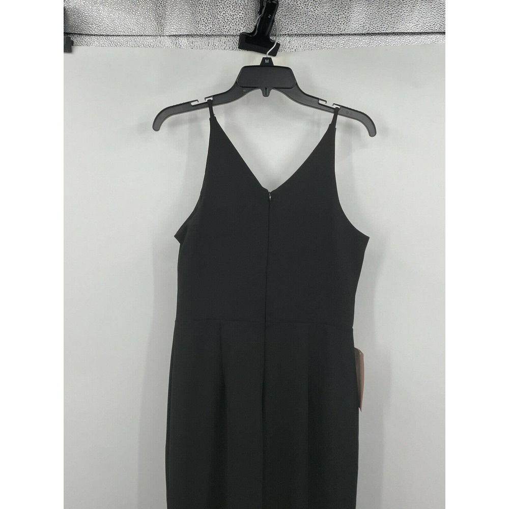 BHLDN Jones Size 10 Black Crepe V-neck Sleeveless Dress NWT - Picture 7 of 10